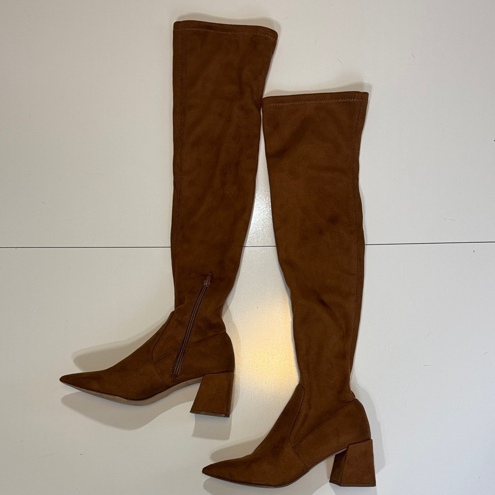 Brown Over-the-Knee Women's Boots